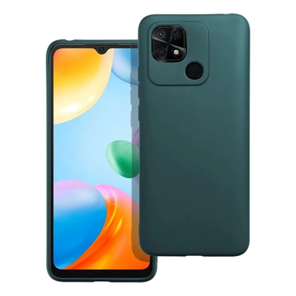 Изображение Riff Matt sērijas silikona maks priekš Xiaomi Redmi 10C Dark green