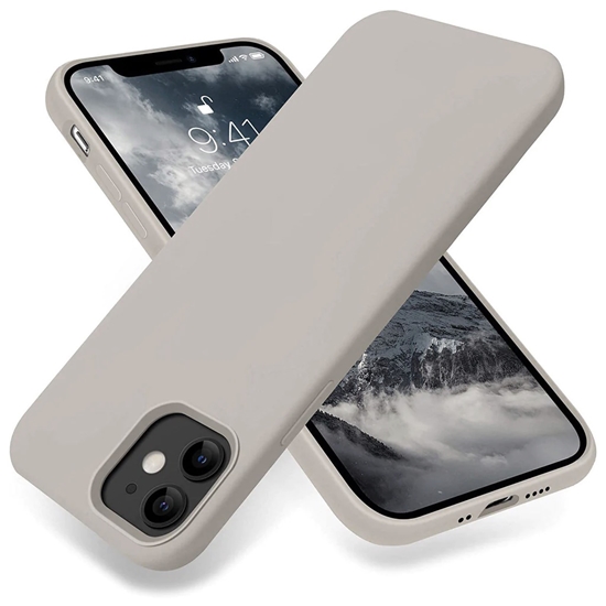 Picture of Riff Plāns & Mīksts silikona aizmugures maks ar mīkstu iekšpusi priekš Apple iPhone 15 Grey