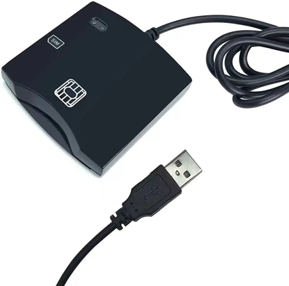 Attēls no Riff Smart karšu lasītājs PC/SC CCID ISO7816 ar USB 2.0 vadu (+SIM)