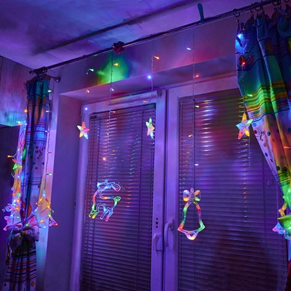 Изображение RoGer LED Lights Reindeer Curtains 2,5m / 138LED Multicolor