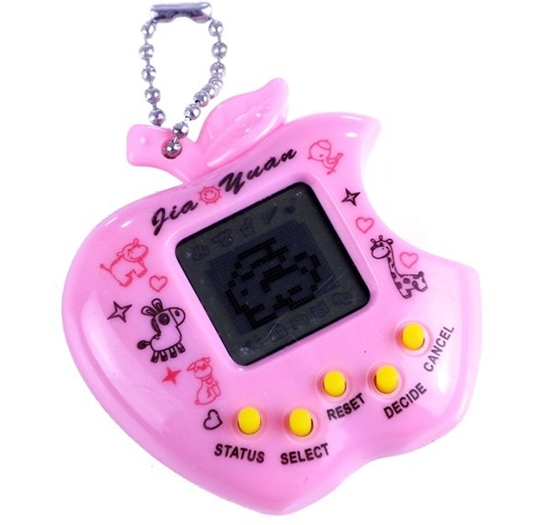 Изображение RoGer Virtual Digital pet with keychain Apple Pink