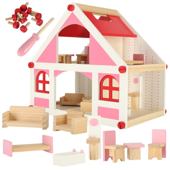 Изображение RoGer Wooden Doll House 36cm