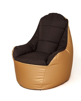 Attēls no Sack Sako Boss gold-brown XXL pouffe 140 x 90 cm