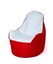 Attēls no Sack Sako Boss pouffe red and white XXL 140 x 90 cm