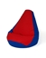 Picture of Sako bag pear-shaped pouffe dark blue-red L 105 x 80 cm