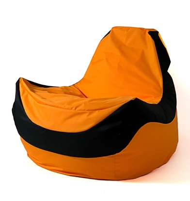 Attēls no Sako bag pouf Bolid orange-black XXL 140 x 100 cm