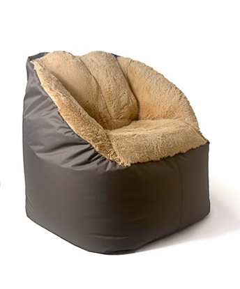 Изображение Sako bag pouf Fluffy brown XXL 140 x 90 cm