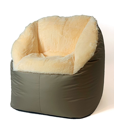 Attēls no Sako bag pouf Fluffy cream XXL 140 x 90 cm