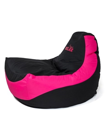 Attēls no Sako bag pouffe Bolid black-pink XXL 140 x 100 cm