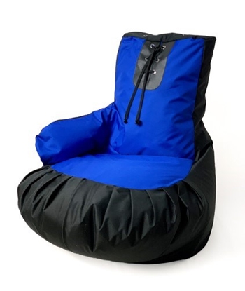 Изображение Sako bag pouffe boxing glove black-blue XL 100 x 80 cm