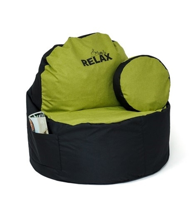 Picture of Sako bag pouffe Coffee black-olive XXL 120 x 80 cm