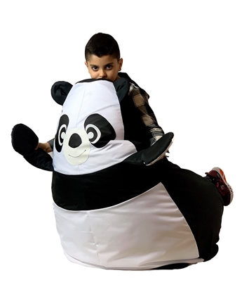 Picture of Sako bag pouffe Panda black and white XL 130 x 90 cm