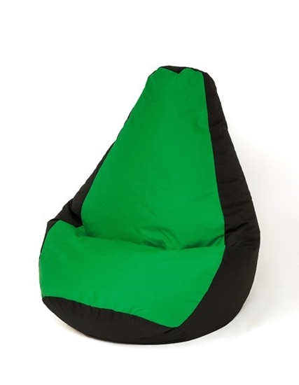 Изображение Sako bag pouffe Pear black and green L 105 x 80 cm