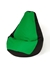 Attēls no Sako bag pouffe Pear black and green L 105 x 80 cm