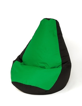 Attēls no Sako bag pouffe Pear black and green XL 130 x 90 cm