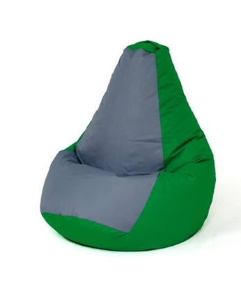 Attēls no Sako bag pouffe Pear green-grey L 105 x 80 cm