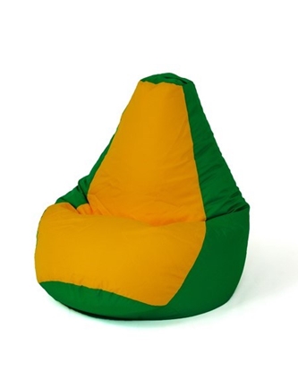 Attēls no Sako bag pouffe Pear green-yellow XL 130 x 90 cm