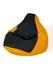 Attēls no Sako bag pouffe Pear yellow-black L 105 x 80 cm