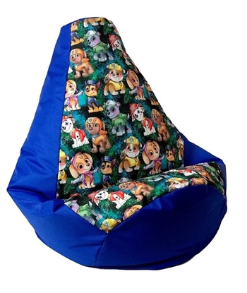 Picture of Sako bag pouffe Pear print cornflower-PAW Patrol XXL 140 x 100 cm