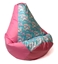 Picture of Sako bag pouffe Pear print pink-unicorn L 105 x 80 cm