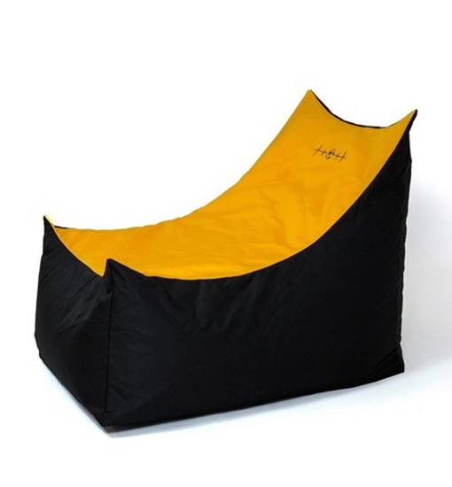 Picture of Sako bag pouffe Tron black-orange XXL 140 x 90 cm