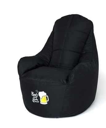 Attēls no Sako Boss sack pouffe black XXL 140 x 90 cm