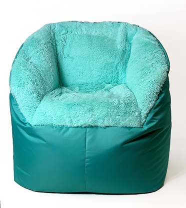 Attēls no Sako sack pouf Fluffy mint XXL 140 x 90 cm