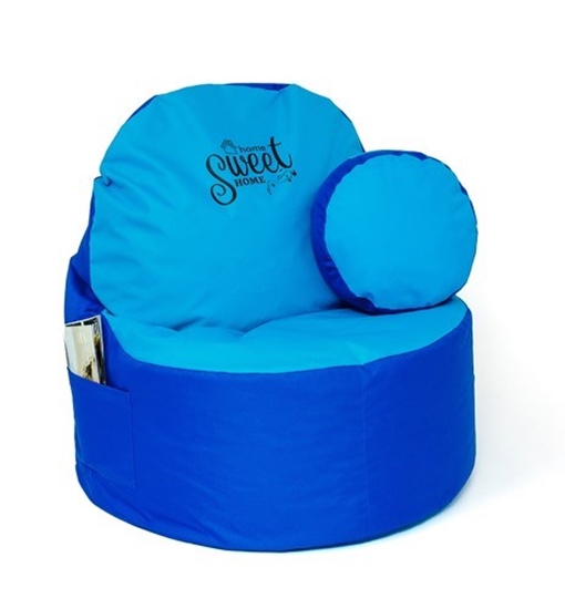 Изображение Sako sack pouffe Coffee cornflower-blue XXL 120 x 80 cm