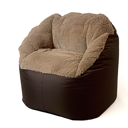 Attēls no Sako sack pouffe Fluffy cappuccino XXL 140 x 90 cm