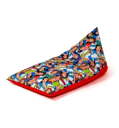 Attēls no Sako sack pouffe Mattress print-red XXL 160 x 80 cm