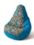 Picture of Sako sack pouffe Pear print blue-striped XXL 140 x 100 cm