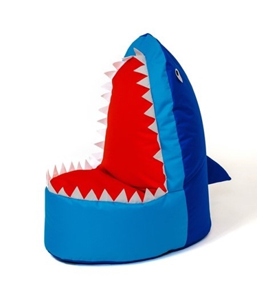 Attēls no Sako sack pouffe Shark navy blue XXL 100 x 60 cm