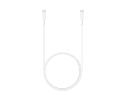 Attēls no SAMSUNG TYPE C/ TYPE C DATA CABLE 5A 1.8M EP-DX510JWE WHITE