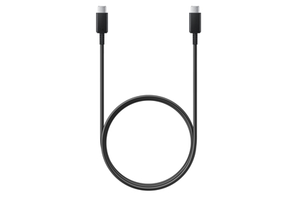 Attēls no SAMSUNG USB CABLE 1M TYPE-C TO USB TYPE-C 5A EP-DN975BB BLACK