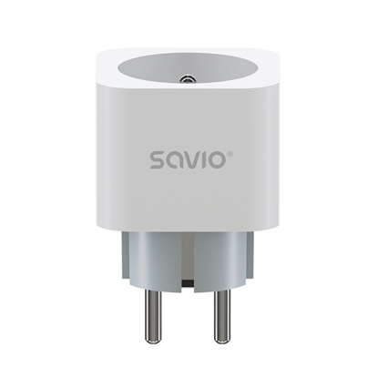 Attēls no SAVIO WI-FI smart socket, 16A, AS-01, White