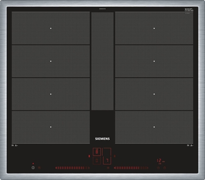 Picture of Siemens iQ700 Black, Stainless steel Built-in Zone induction hob 4 zone(s)