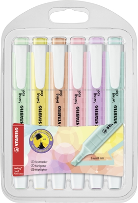 Изображение STABILO swing cool Pastel marker 6 pc(s) Chisel tip Multicolour