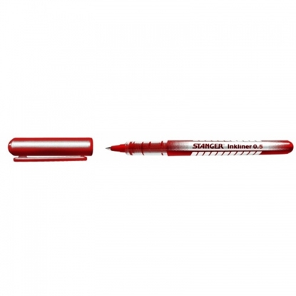 Attēls no STANGER Rollerball Solid Inkliner 0.5 mm, red, 1 pcs. 7420003