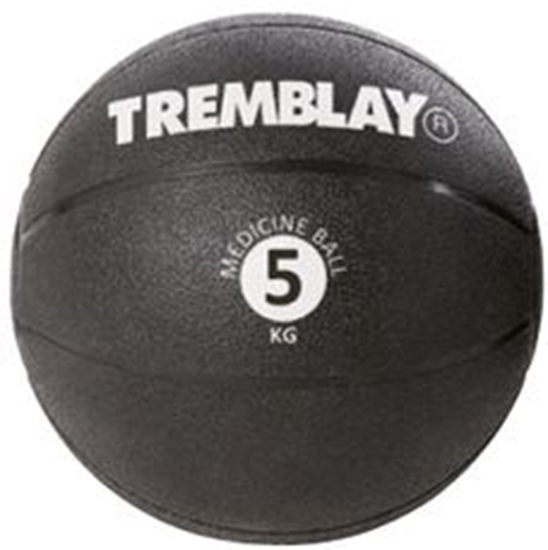 Изображение Svorinis kamuolys TREMBLAY Medicine Ball 5kg D27,5 cm Black mėtymui