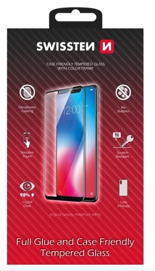 Picture of Swissten Full Face 5D Tempered Glass Huawei P Smart Pro Black