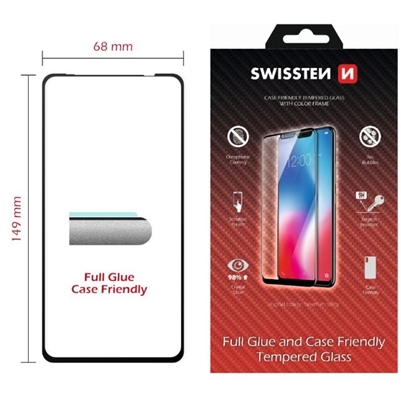 Picture of Swissten Full Face Tempered Glass Huawei Nova 5T Black