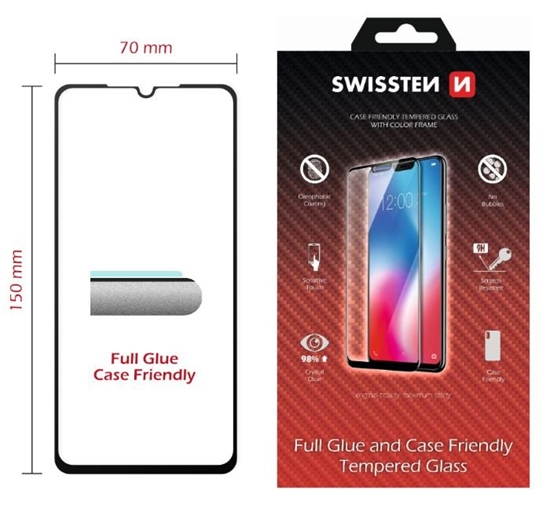 Picture of Swissten Full Face Tempered Glass Samsung Galaxy A10 Black