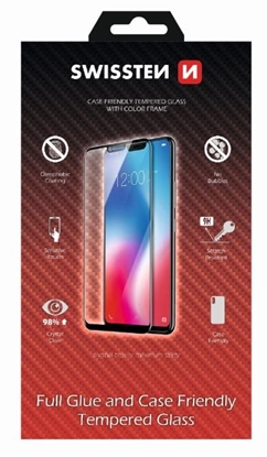 Picture of Swissten Full Face Tempered Glass Samsung Galaxy A50 Black