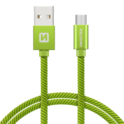 Picture of Swissten Textile Universal Micro USB Data and Charging Cable 1.2m