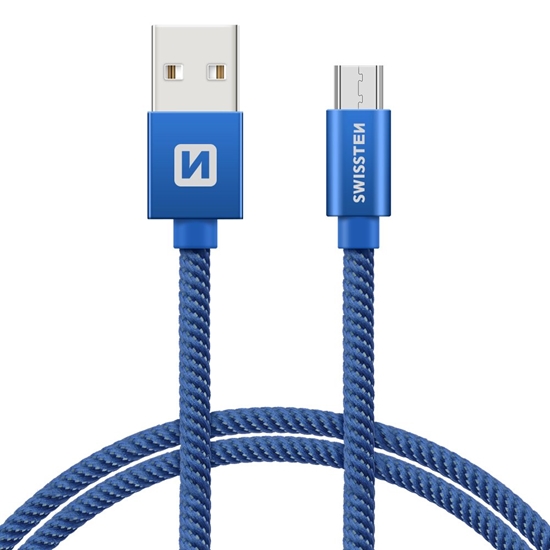 Picture of Swissten Textile Universal Micro USB Data and Charging Cable 1.2m