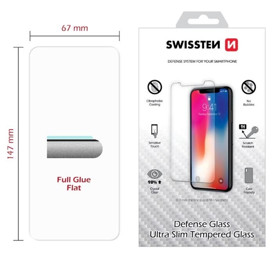 Picture of Swissten Ultra Slim Tempered Glass Premium 9H Screen Protector Huawei Nova 5T