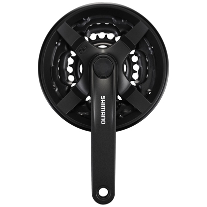 Изображение Švaistiklis Shimano 6/7/8-Speed Black FC-TY301 48/38/28T 170mm