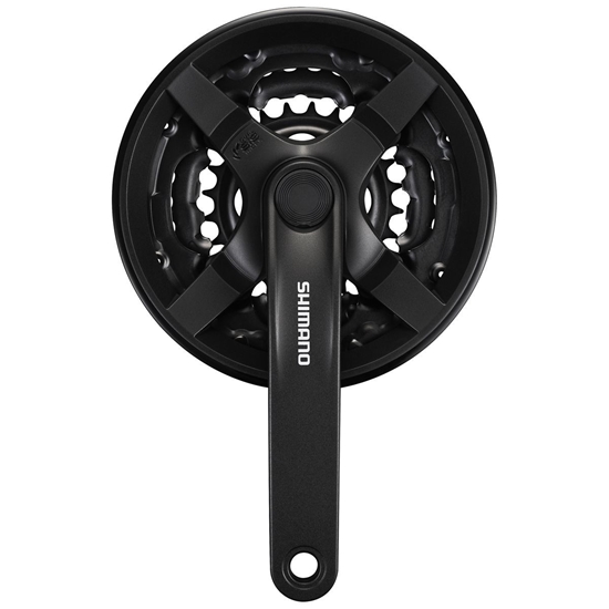 Изображение Švaistiklis Shimano 6/7/8-Speed Black FC-TY301 48/38/28T 170mm