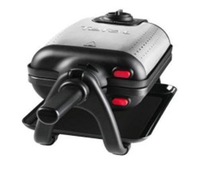 Attēls no Tefal WM756D waffle iron 2 waffle(s) 1200 W Black, Stainless steel