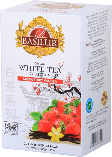 Picture of Tēja baltā Basilur Premium White Tea Strawberry & Vanilla, 20 pac